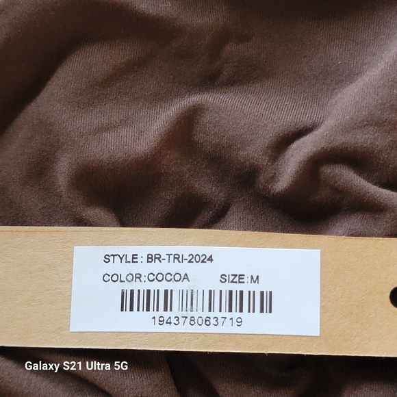 Skims Fits Everbody Triangle Bralette Cocoa Size M NWT (BR-TRI-2024) - Picture 6 of 11